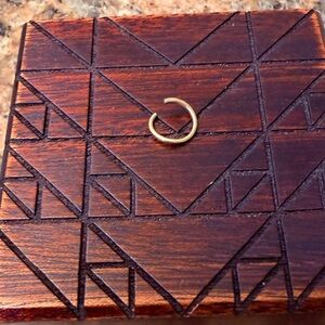 14k BVLA yellow gold 18g 5/16th seam ring!